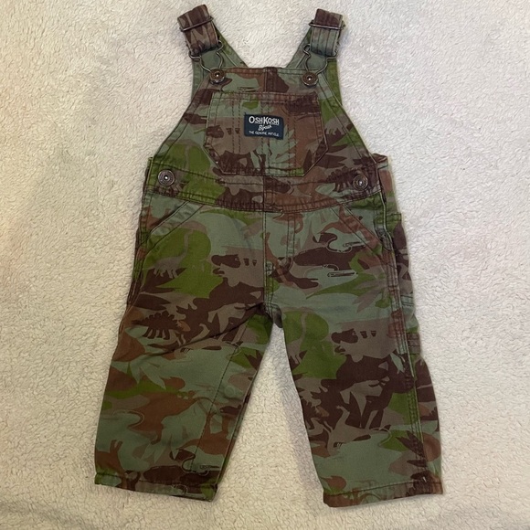 OshKosh B'gosh Camouflage Kids Overalls - Picture 1 of 5